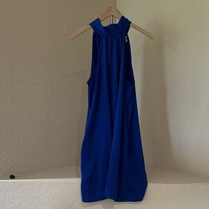 A New Day Royal Blue Halter Neck Shift Dress